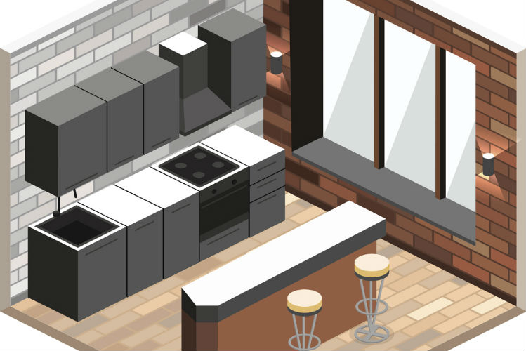 3D Küchenplaner - geplante Küche