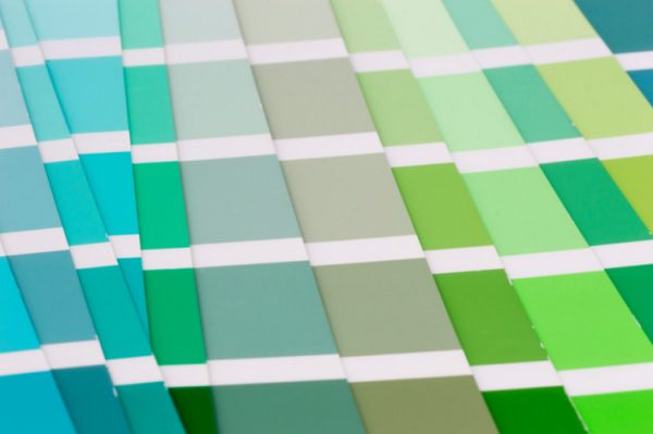 Farbstreifen in Petrol, Grün, Blau zum Kombinieren
