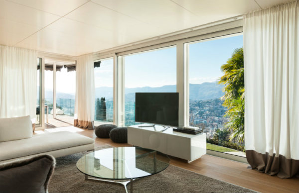 Gardinen im Wohnzimmer