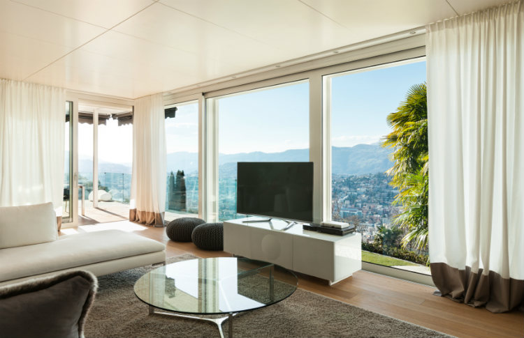 Gardinen im Wohnzimmer