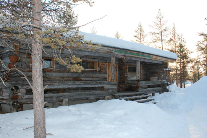 Gartensauna im Winter