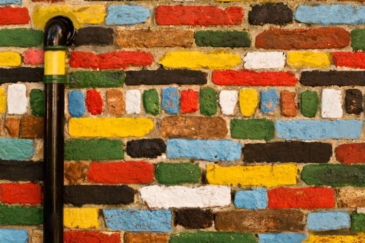 dekorierte Wand