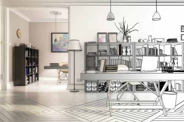 Modernes und stylisches Büro