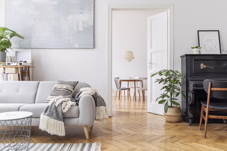 Schön eingerichtetes Wohnzimmer