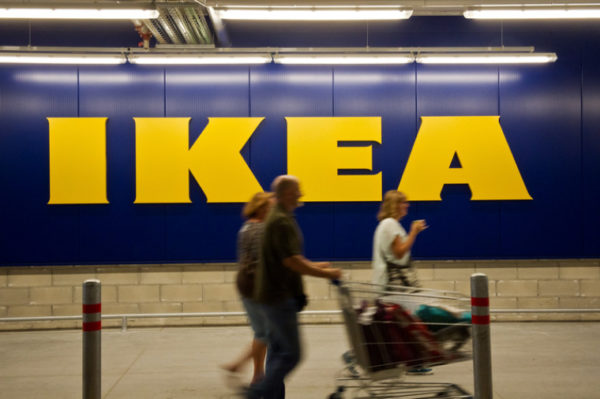 IKEA Aufschrift an der Wand