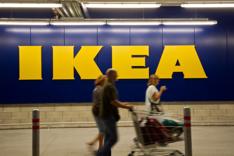 IKEA Aufschrift an der Wand